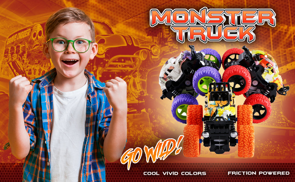 Load video: Friction Powered Monster Trucks | CozyBomB™
