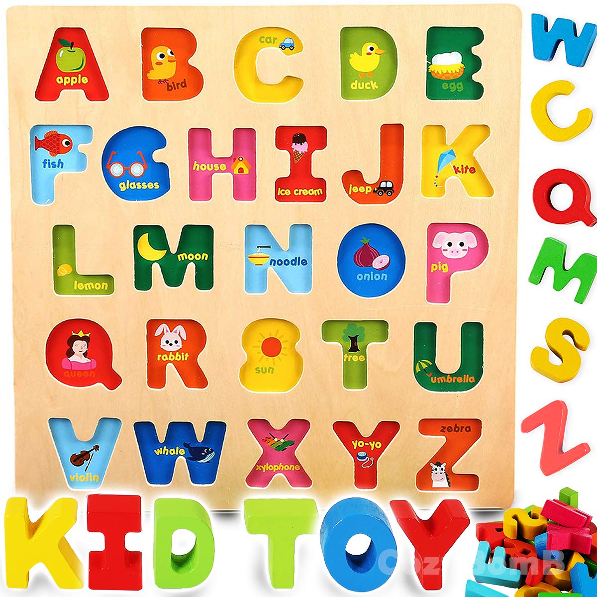 Wooden Alphabet Puzzle  CozyBomB™ – CozyBomb Offical™