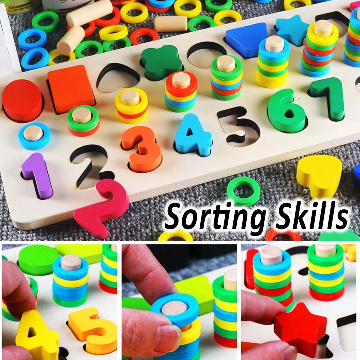 Number Shape Sorting Puzzle | CozyBomB™