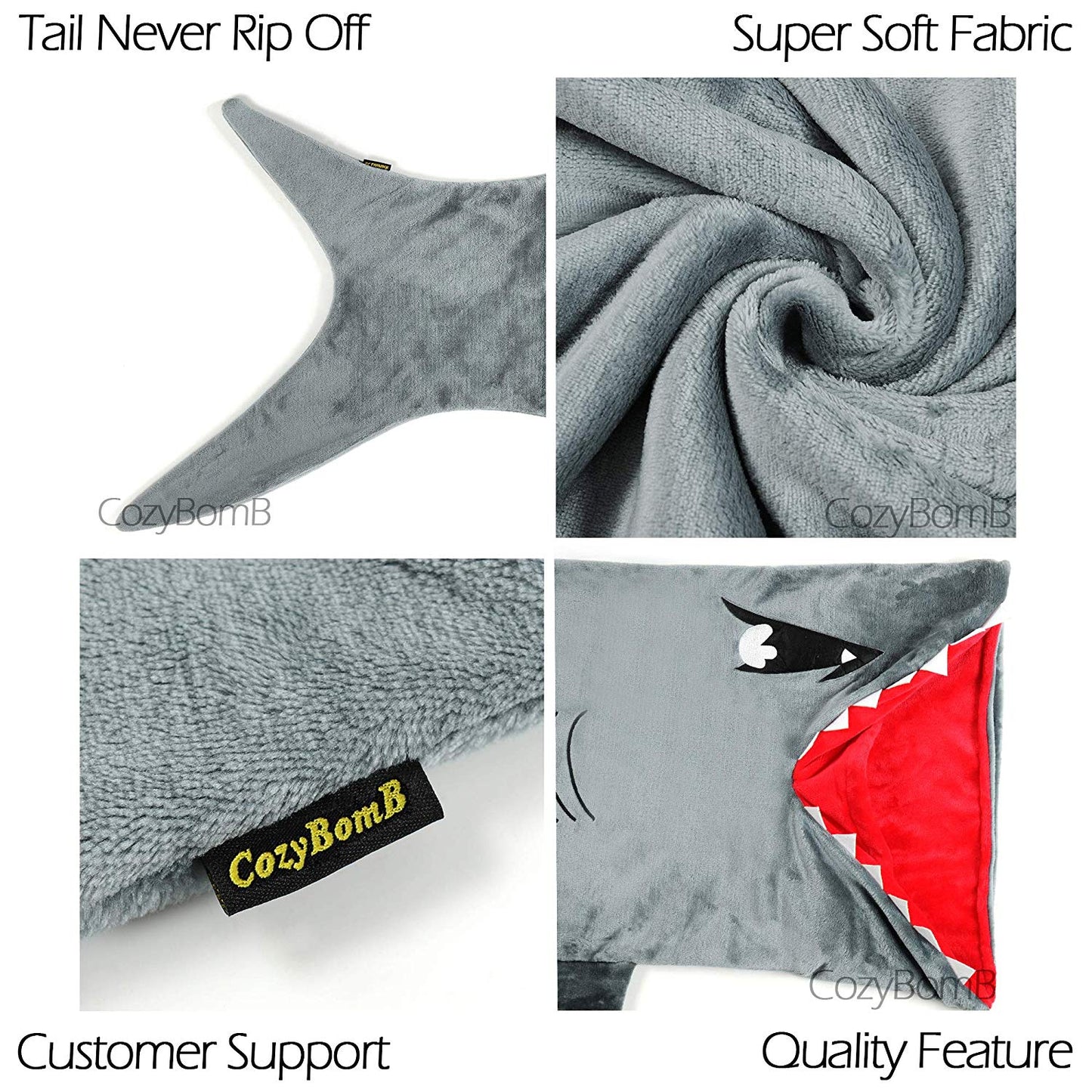 Baby Shark Tails Blanket | CozyBomB™