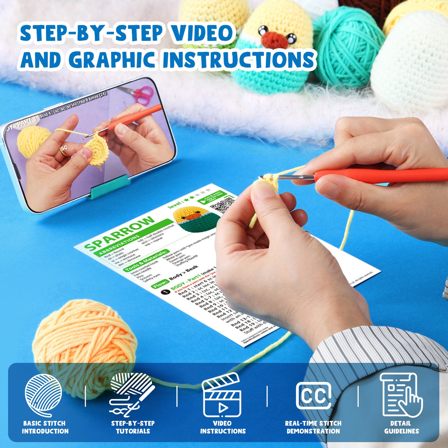 Crochet Kit for Beginners | CozyBomB™