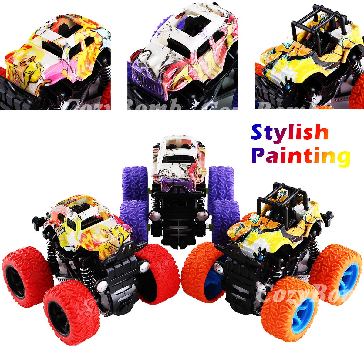 Purple R/C Monster Truck WAVES  Toy Monster Truck with Remote