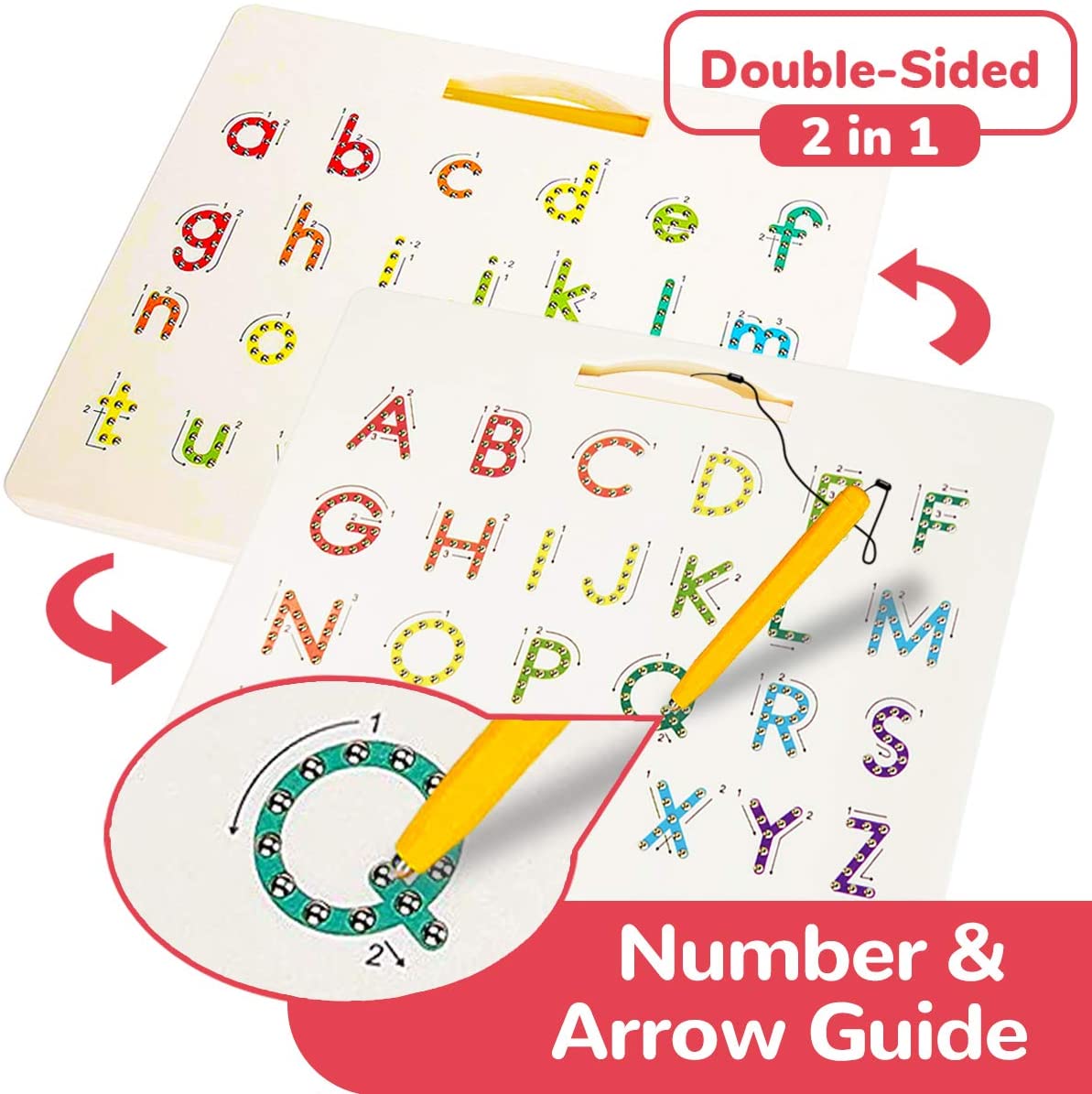 Magnetic Alphabet Tracing Board | CozyBomB™
